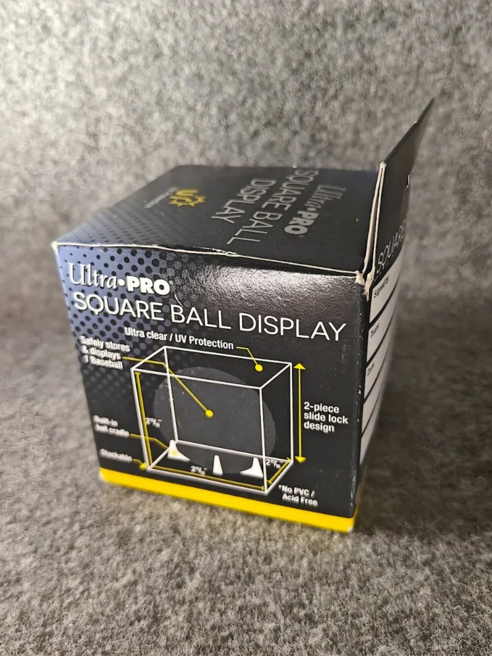 (3‑Pack) Ultra Pro UV Baseball Display Case Square Holder Cube NEW